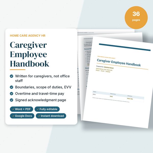 Caregiver Employee Handbook