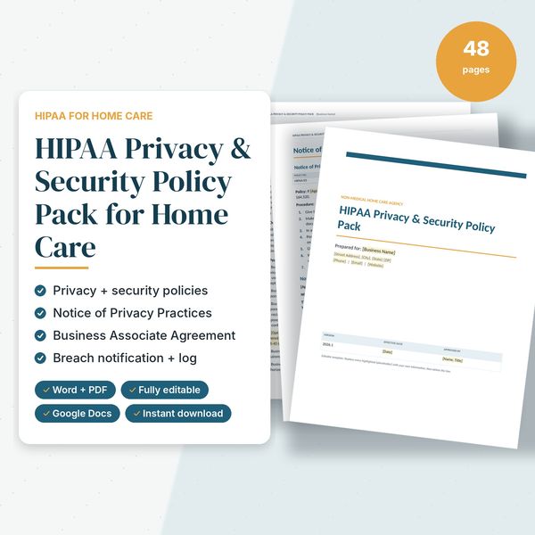 HIPAA Privacy & Security Policy Pack