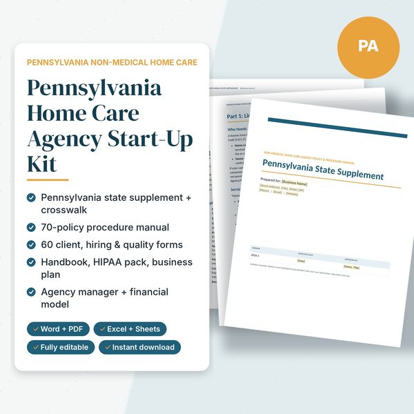Pennsylvania Home Care Agency Start-Up Kit